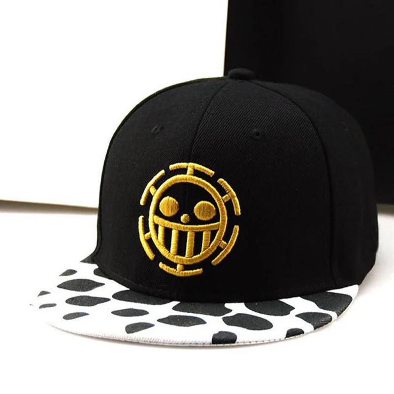 Anime One Piece Hat Baseball Cap Trafalgar Law Hats Cosplay Caps For Women Men Hip Hop Snapback Caps Flat Hats