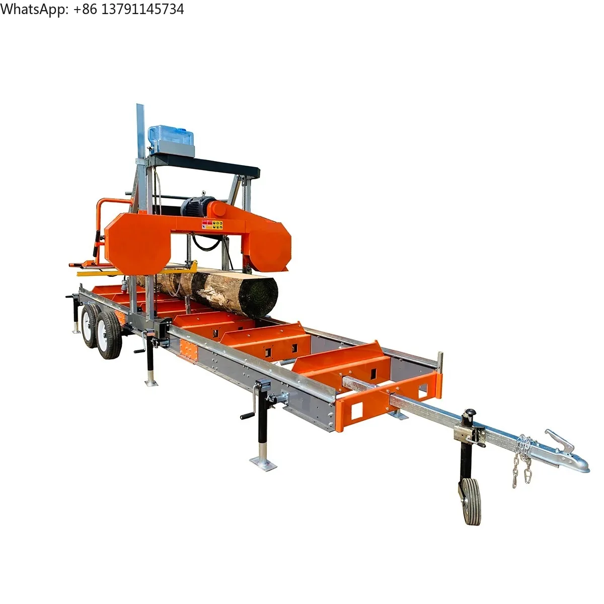 

-Customized 27HP Horizontal Wood Band Sawmill / Petrol Engine Portable Log Sawmill