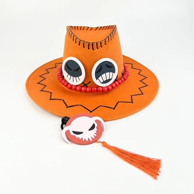 Cartoon Character Pirate Ace Jazz Cowboy Hats Outdoor Sun Hats for Men and Women Fashion Sun Hat Party Performance Prop Ornament view 6