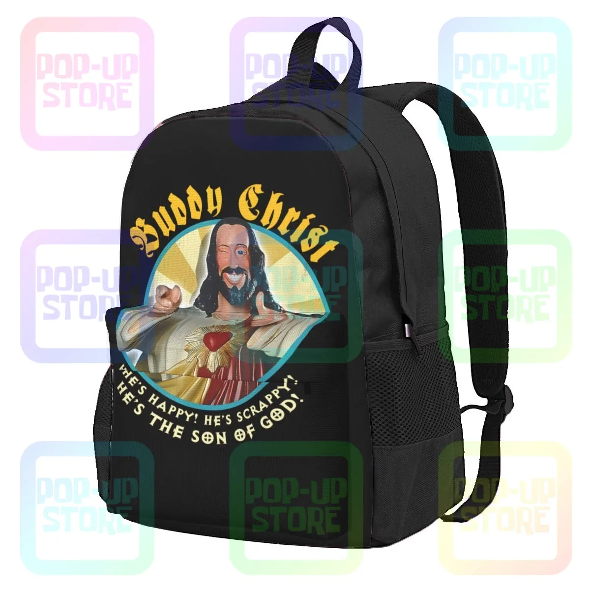 Buddy Christ Jay e Silent Bob Dogma View Mochila, Presente de Natal, Grande Capacidade, Vista Dobrável, Novo Estilo