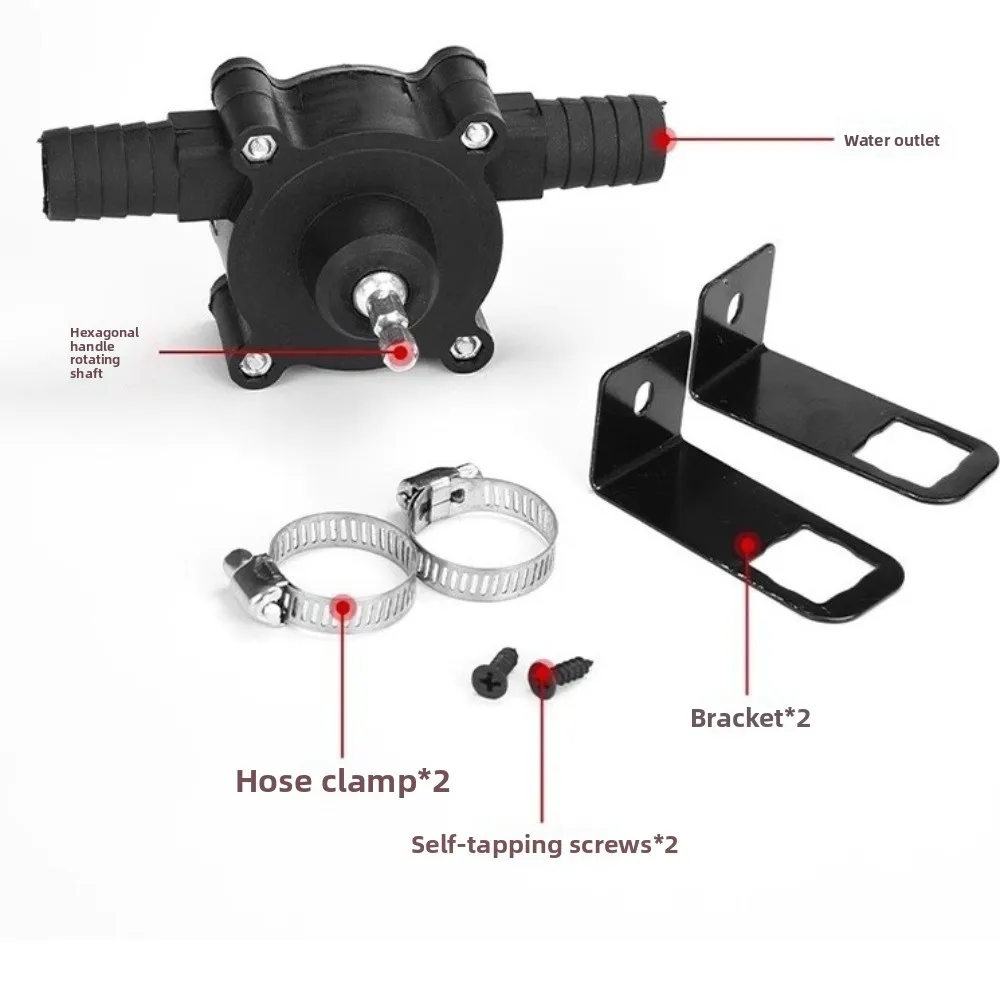 Nuova mini pompa per trapano Design centrifugo autoadescante Pompa autoadescante Pompa manuale portatile multiuso Trasferimento dell'olio