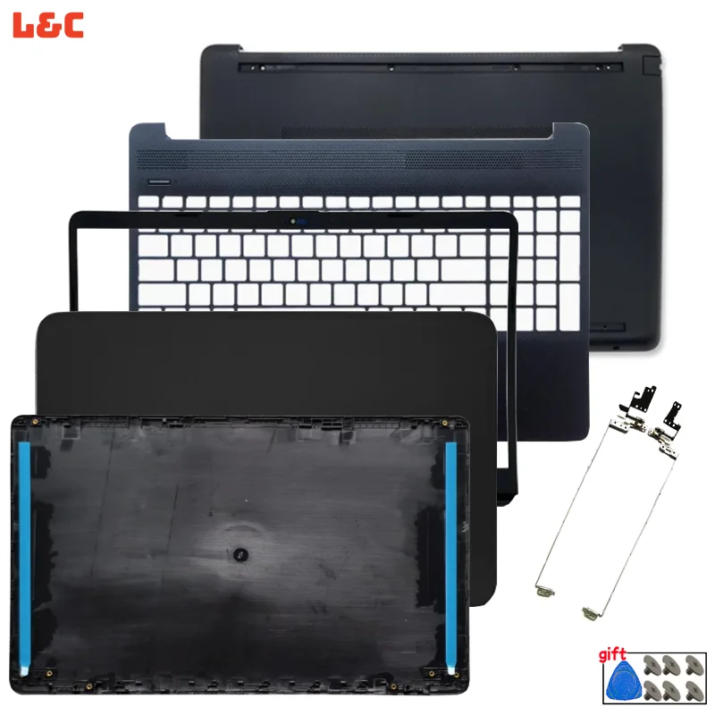 For 15-GW 15S-GR TPN-C151 Laptop LCD Rear Lid Back Top Cover Front Bezel Palmrest Upper Bottom Case Housing Hinges Black Parts