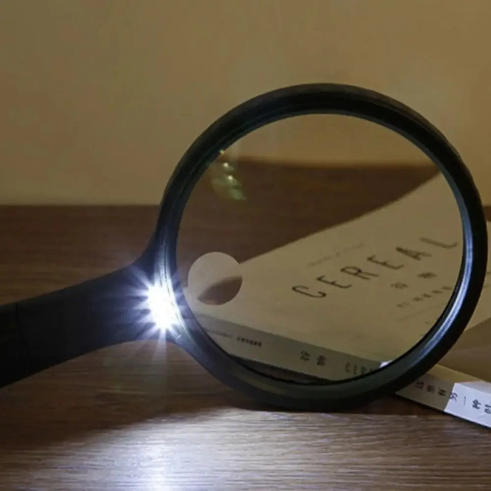 

Ручная лупа 138 мм для чтения, большая лупа с подсветкой, прочная лупа высокого разрешения 1,8X/5X, увеличительное стекло, подарки