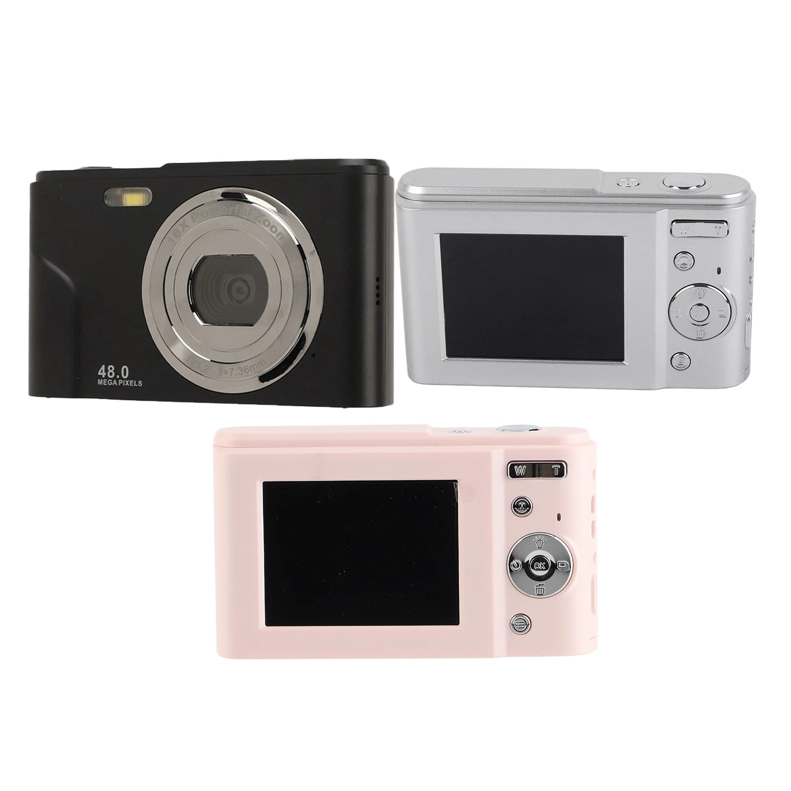 Digital Camera 48MP 16X Zoom 1080P HD 2.4 Inch  Display Mini Compact  Camera  Camera Digital Camera Small Cameras