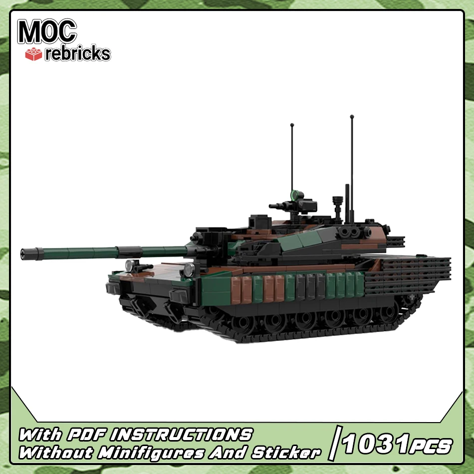 

Military Series Leclerc XLR Tank Model Set MOC Army Armed Forces Fighting Vehicle Building Blocks Bricks Toys Children's Gifts