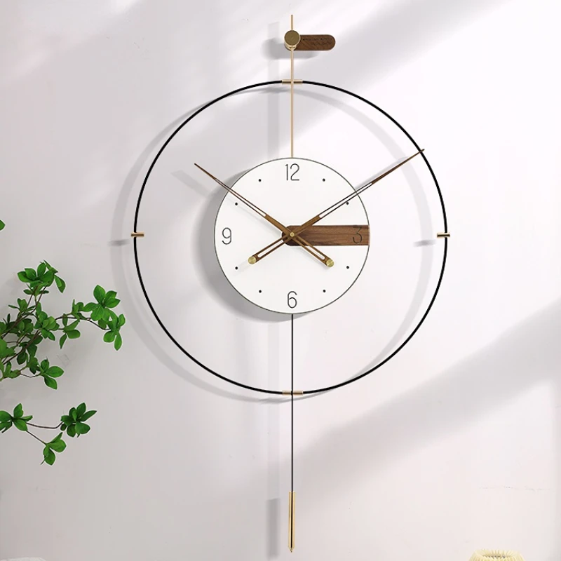 

Wall Clock Modern Simple Atmosphere Clock Net Red Creative Light Luxury Decorative Clock