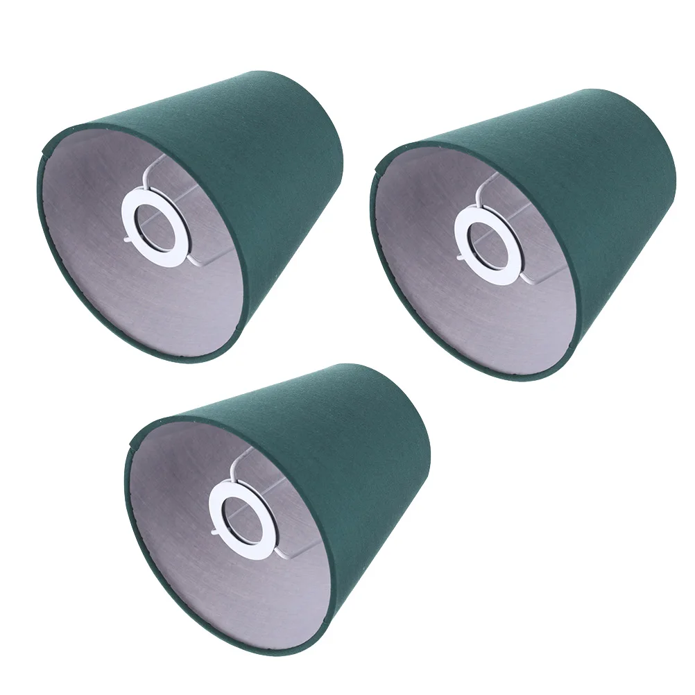 3 قطع من أغطية المصابيح القماشية المميزة للمنزل وغرفة النوم وغرفة المعيشة وإكسسوارات المصابيح المزخرفة عاكس الضوء من القماش