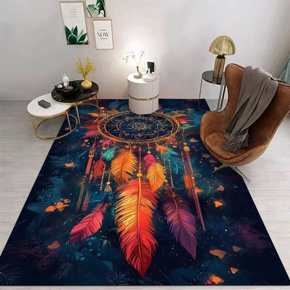 HD-Flower Carpet Cartoon Living Room Bedroom Kitchen Sofa Table Balcony Rug Non-slip Washable Mat Exquisite Home Ornaments