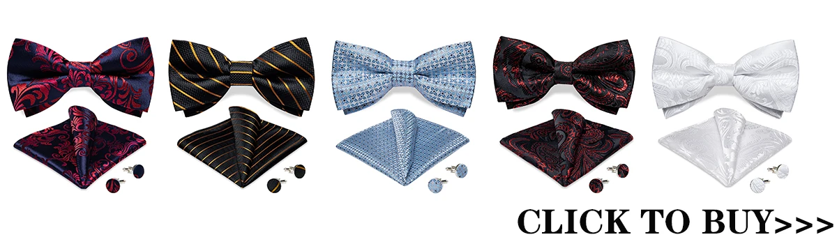 Hochzeitsfliege für Herren, klassisch rot, vorgebundene Fliege, Manschettenknöpfe, Ansteckblume, Set für Partys, Schmetterlingsknoten, Geschenk, Herren-Accessoires – Detail 1