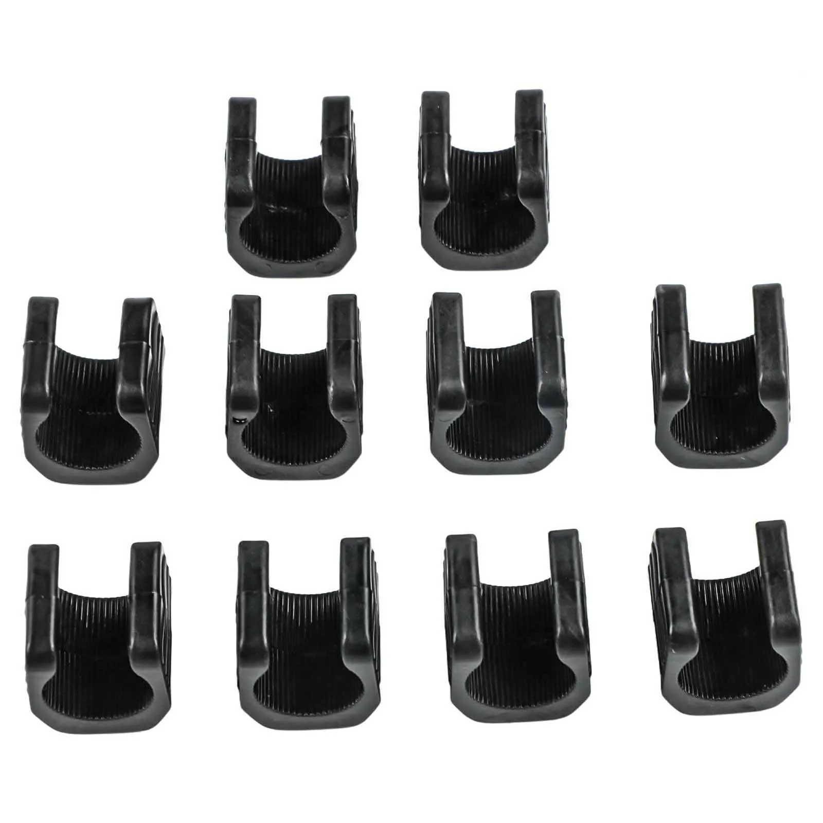 

10 шт. держателей для велосипедных фонарей с U-образным дизайном, идеально подходят для крепления фонарей во время кемпинга и рыбалки.