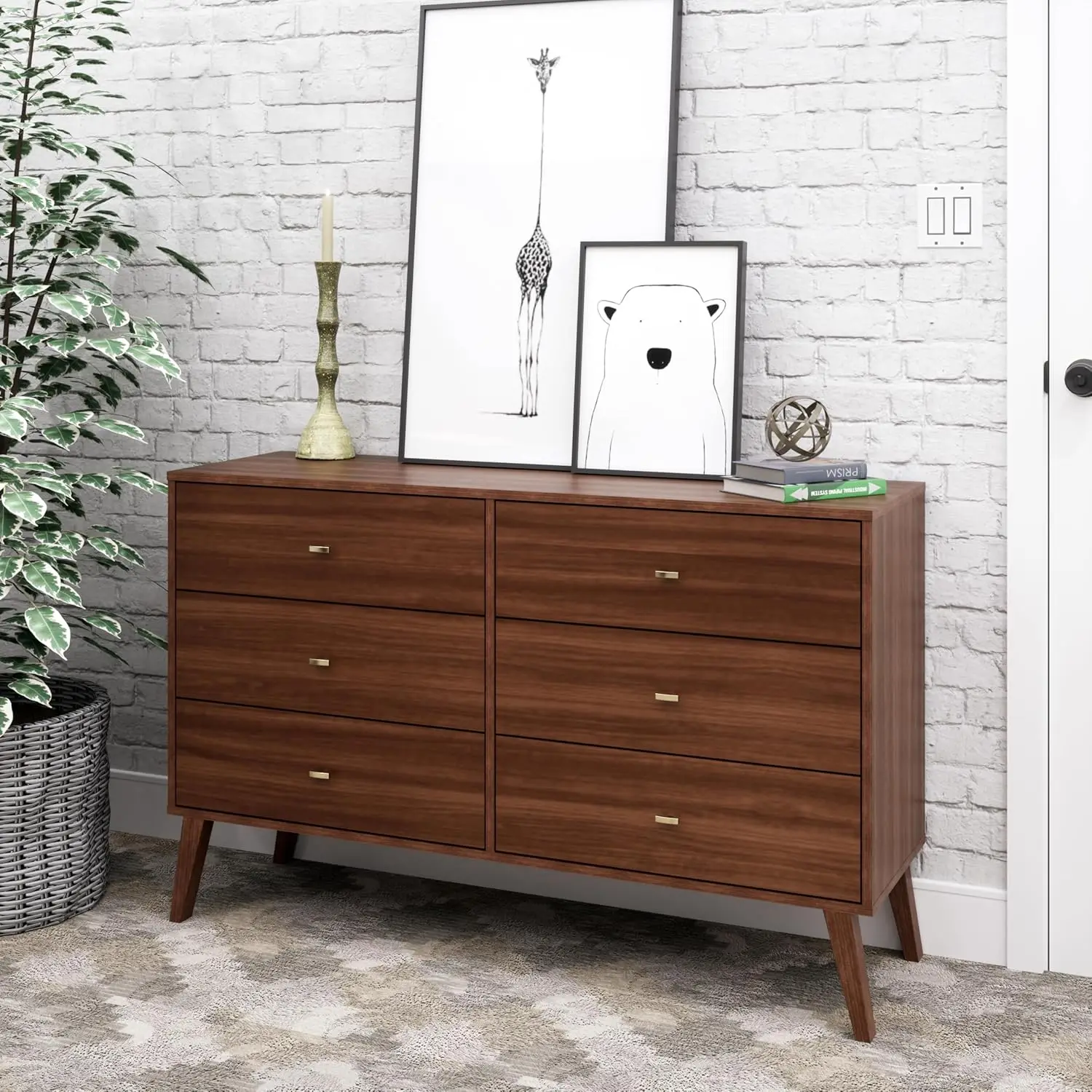 Wide Chest of Drawers, Contemporary Bedroom Furniture, 16.75