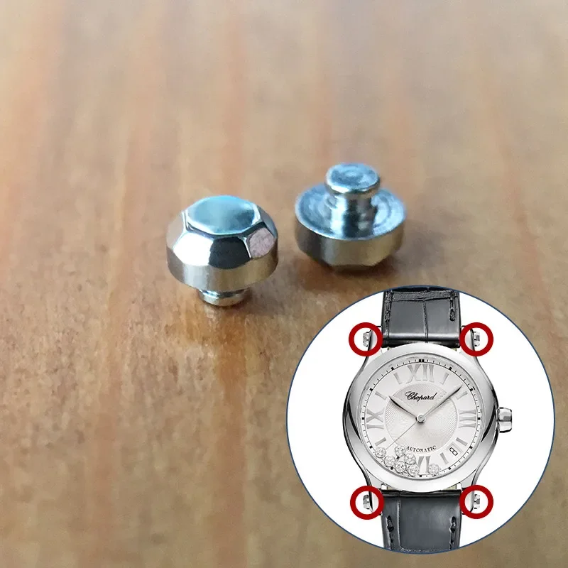 steel screw tube rivet ornaments for Chopard Happy Diamonds 36mm automatic watch 278559-3