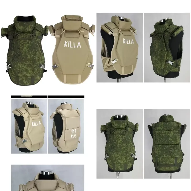 Russian Tactical 6B13 MOLLE Vest Killa Combat Gear EMR Camouflage Neck Shoulder Body Protector for Airsoft Cosplay