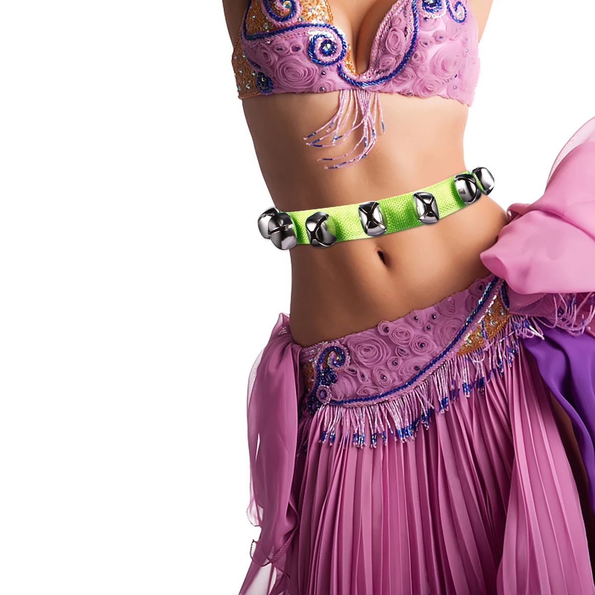الرقص الخصر جرس المعصم جلجل أجراس اليد لعبة أطفال التعليم المبكر أداة قرع سطح أملس لا لدغ مستقرة طول العمر