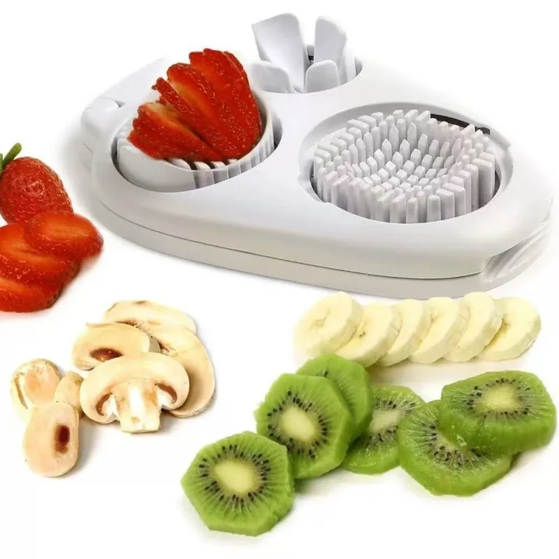 

304 Stainless Steel Egg Slicer 3in1 Egg Cutter for Wedges Crushing Decorative Slicing Fruit Vegetable Manual Slicers