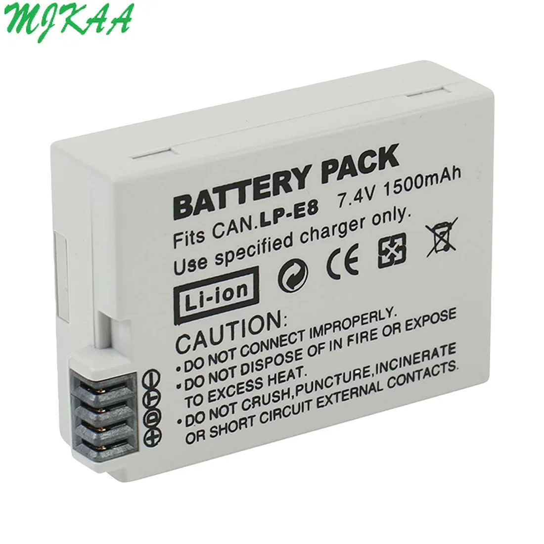 2Packs 7.2V 1800mAh LP-E8 LP E8 LPE8 Li-ion Camera Battery For Canon EOS 600D 650D 550D 700D T4i T5i Rebel T2i Bateria DSLR