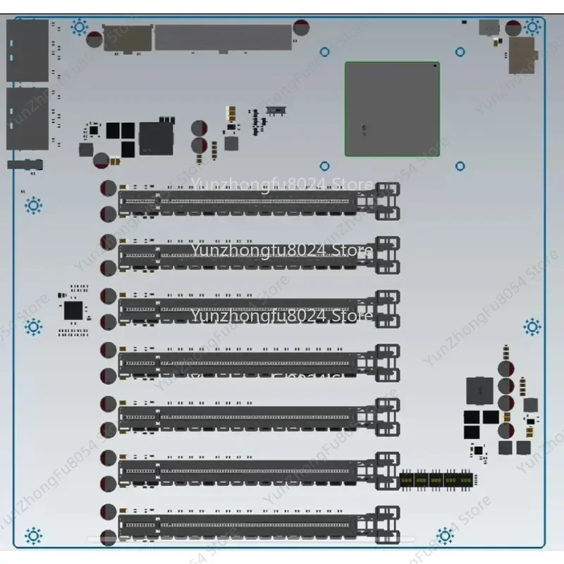 PCIE Expansion Baseplate, Plx Expansion Baseplate, PEX8796 Chip, PCIE Interface All Support Splitting, Up To 20 X4