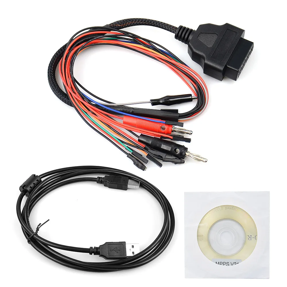 

OBD2 MPPS V18 V21 Unlock Version ECU Chip Tuning Flasher Breakout Tricore Cable Auto Diagnostic Tool For EDC15 EDC16 EDC17