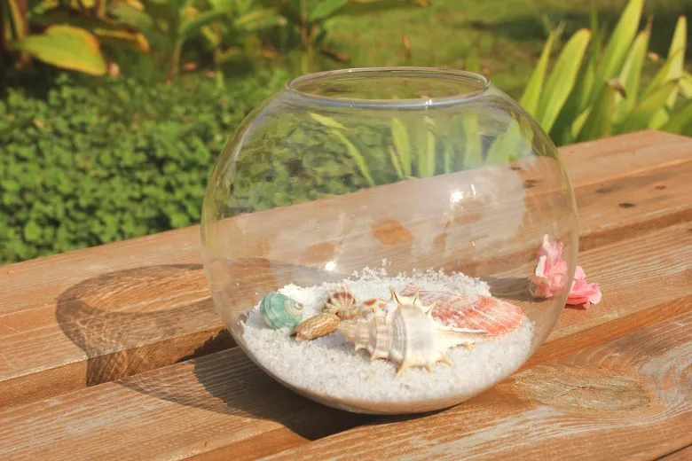 แก้ว Bauble ลูก 8/10/12/15 ซม.วงกลมถังปลาใสใหม่ Terrarium คอนเทนเนอร์ดอกไม้หม้อแจกันตกแต่งแจกัน