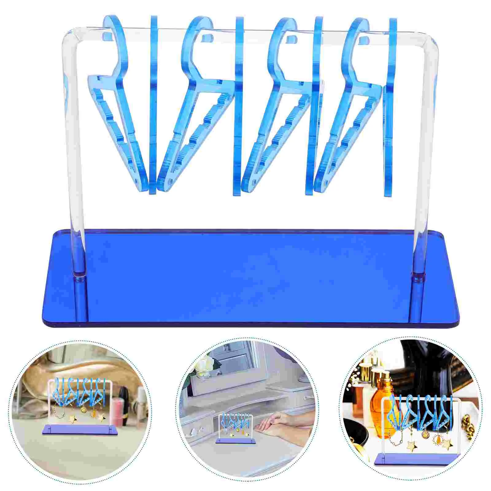 

Clothing Hangers Personalized Earring Stand Necklace Holders Bracelet Jewelry Organizer Hanging Acrylic Mini