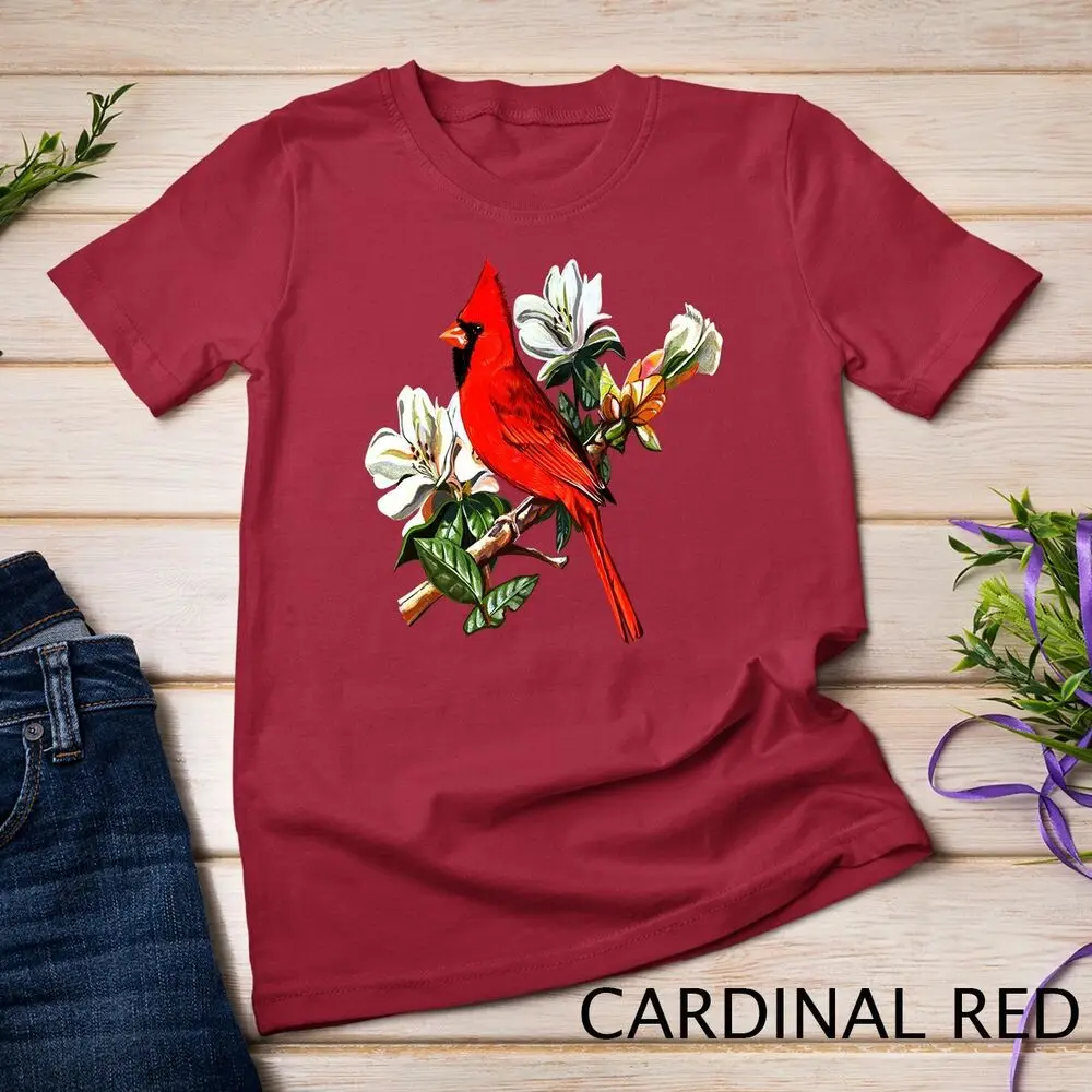 Northern Red Cardinal Perch On A Branch Cardinal Tee Unisex T-shirt