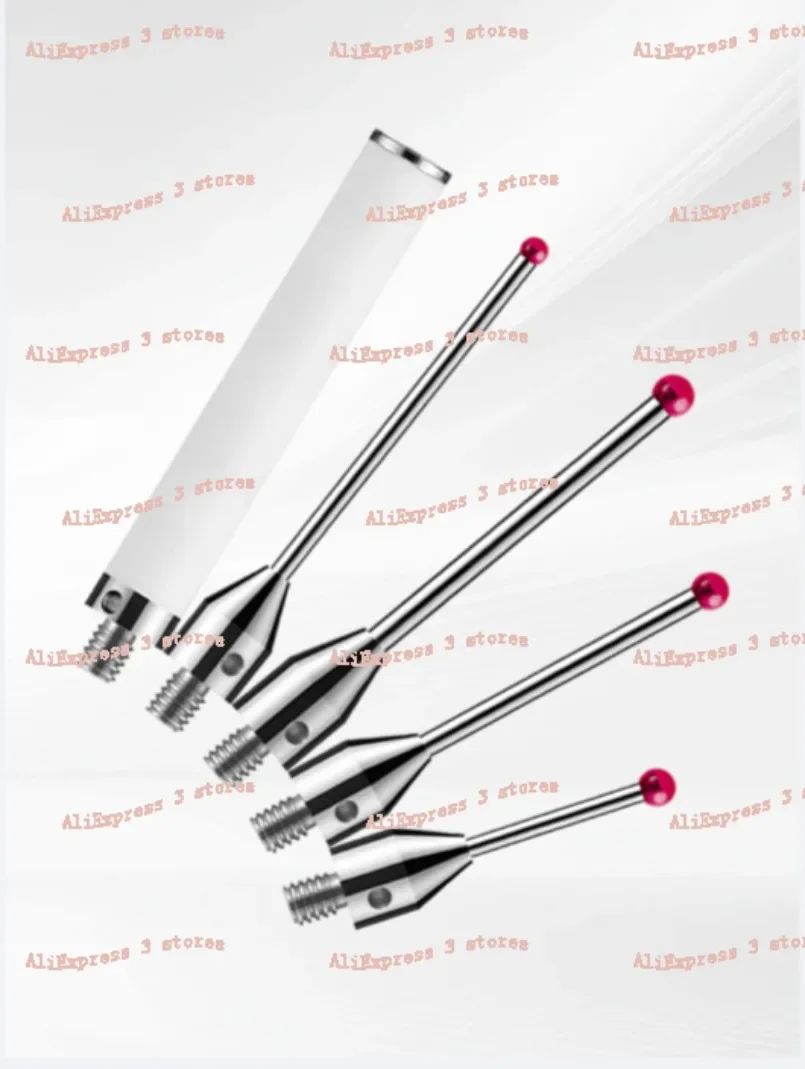 1PC Three-dimensional Probe Three-coordinate Stylus Tungsten Steel Probe Ruby Probe CNC Machine Tool Special Stylus Thread M4