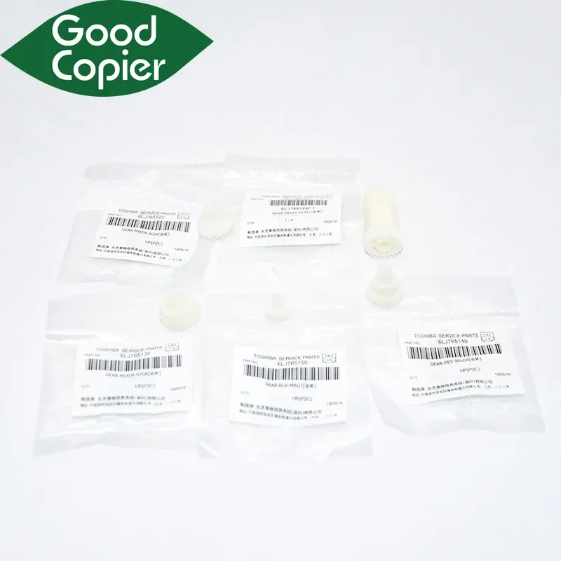 Kit de Engrenagens do Revelador (Developer Gear Kit) para Toshiba E-2006 2306 2506 2505 2307 2507 6LJ765120 6LJ765130 6LJ765140 6LJ765150 6LJ68120F