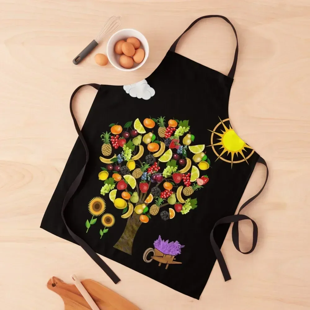 

provence fruit Apron Household Items Useful Art Trim Cloth kitchen clothes Apron