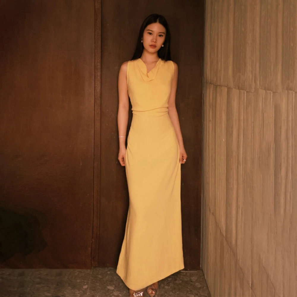 

2026 Women's Formal Evening Gowns Elegant Sleeveless Evening Dresses Formal Cocktail Party Dresses for Women Vestido De Noche