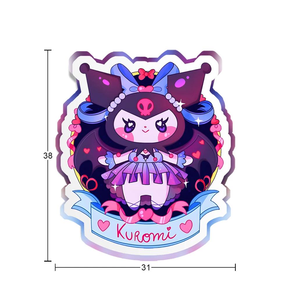 

10 Pcs/Lot Sanrio Halloween Kuromi Melody Acrylic Transparent Resin Charms Background For Festive Party Decoration