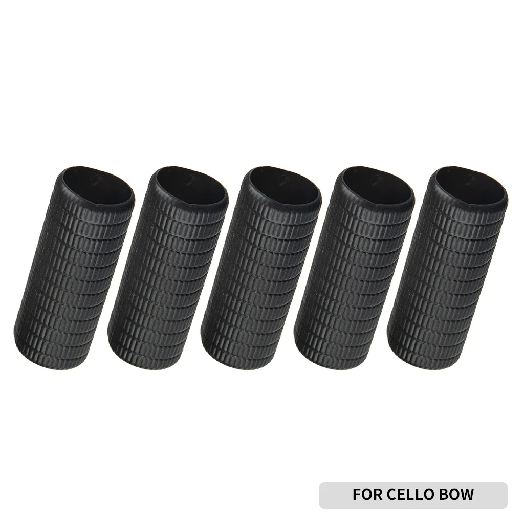 5PCS/10PCS/20PCS Cello Bow Plastic Skin For Acoustic Cello Bow Arcos Luthier Making Accessories Black Color