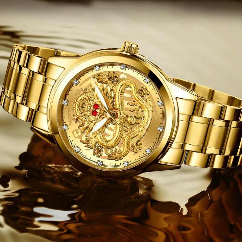 Новые золотые кварцевые часы для мужчин лучший бренд класса люкс мужские часы модные военные водонепроницаемые наручные часы с хронографом Relogio Masculino