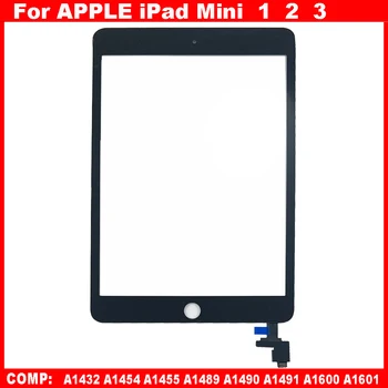 AAA 터치 스크린 패널 디지타이저 전면 유리 교체 부품, iPad Mini1 MINI2 MINI3 A1432 A1454 A1600 A1601 MINI 1 2 3 