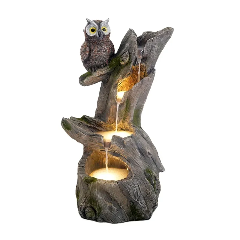 outdoor garden water fountain Polyresin home decoration