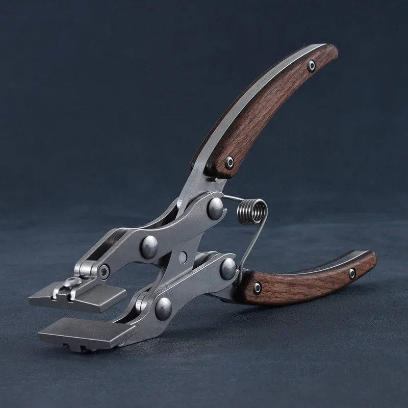 Flat mouth pliers parallel pliers, handmade DIY leather jaw mouth 38mm