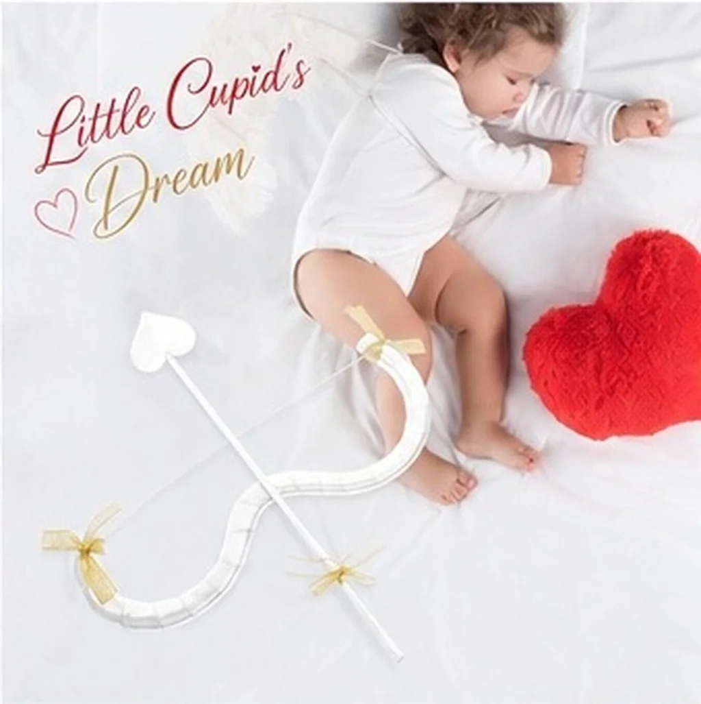 Valentines Cupid Bow and Arrow Cosplay Prop Lightweight Eye Catching Design for Parties Role Playing Themed Gatherings Cupid