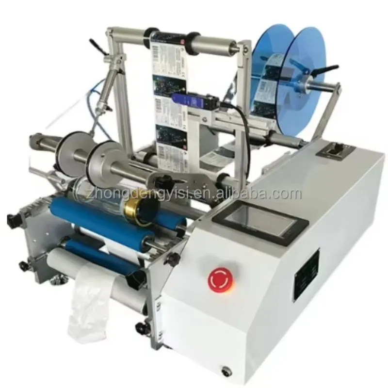 

Bottle Labeling Solution Manual Glass Beverage Bottle Labeling Machine Affordable Semi-automatic Glass PET Labeling Machine