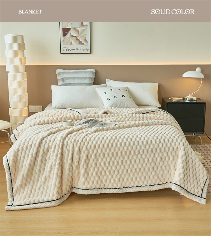 Turtle Velvet Spring Autumn Warm Blankets for Bed Soft Fluffy Comfortable Coral Velvet Throw Blanket Sofa Single Double Blanket