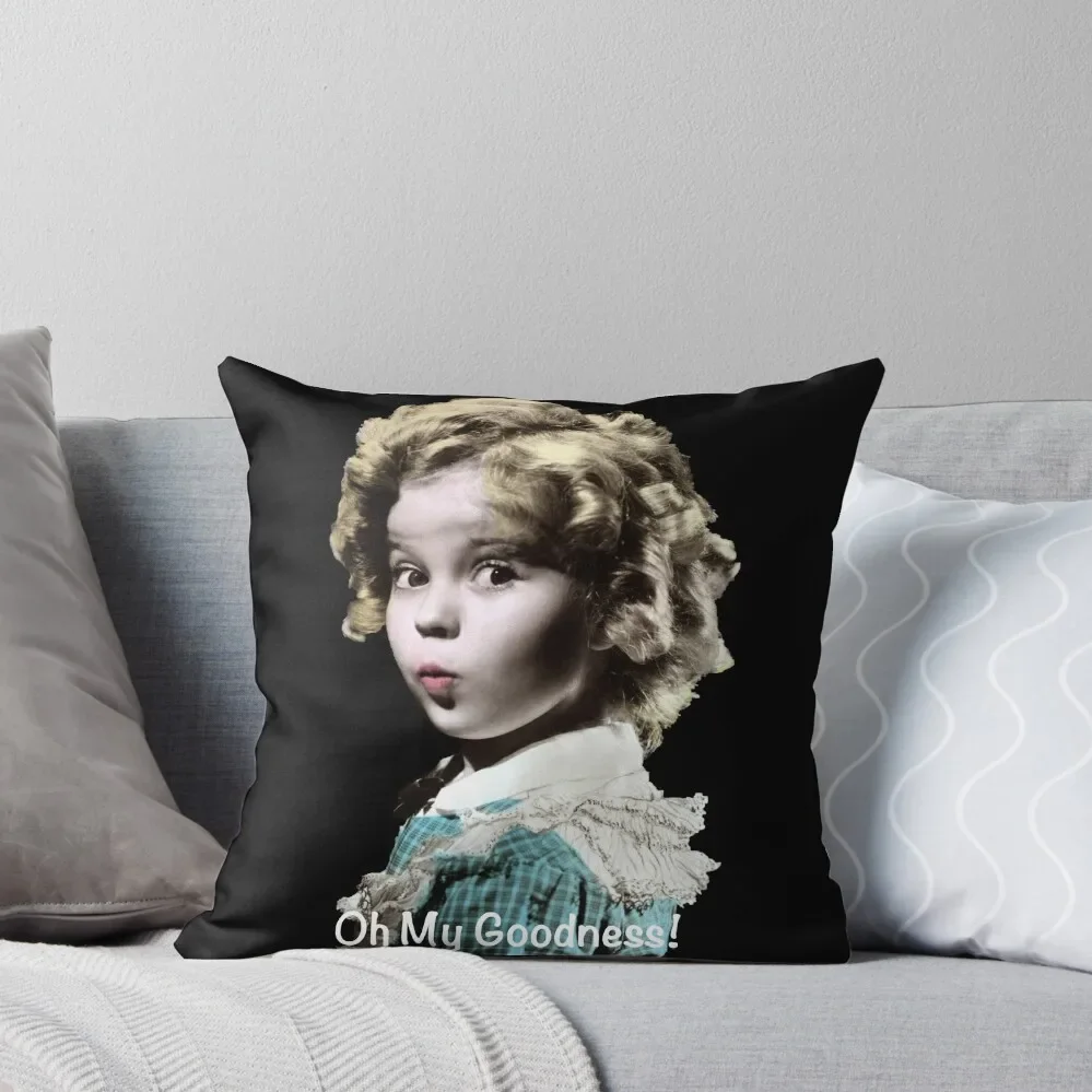 

Shirley Temple Oh My Goodness Throw Pillow Pillowcases Cushion Covers Sofa Room decorating items Pillow