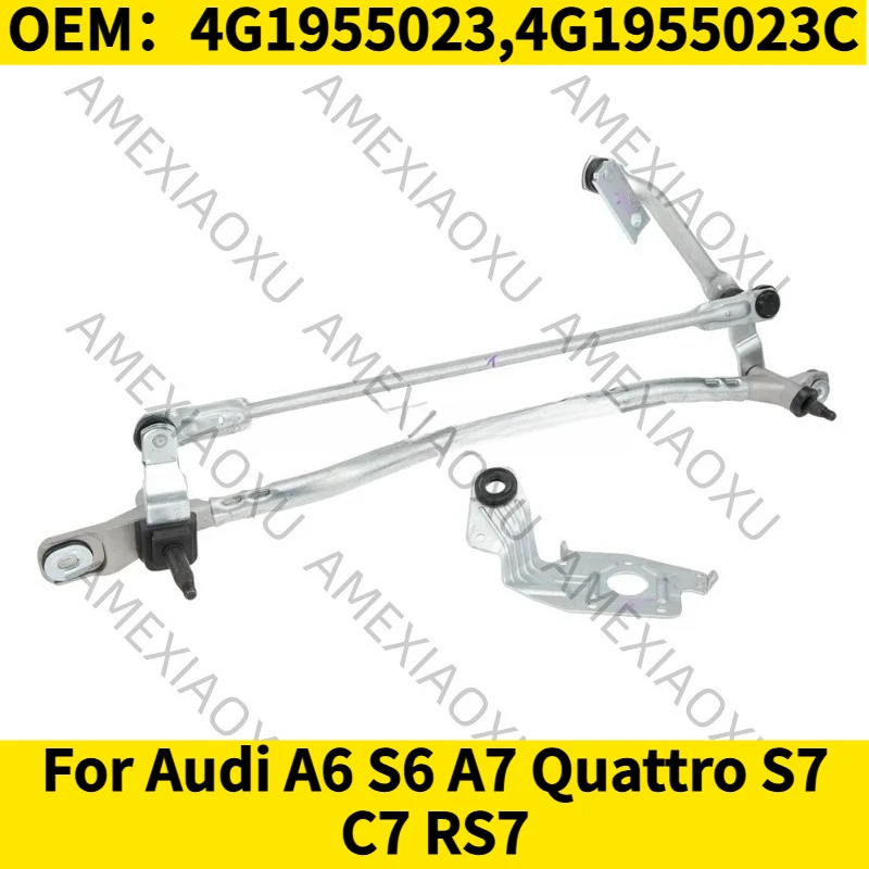 

1 шт. OEM: 4G1955023, 4G1955023C для Audi A6 S6 A7 Quattro S7 C7 RS7, тяга стеклоочистителя AMEXIAOXU