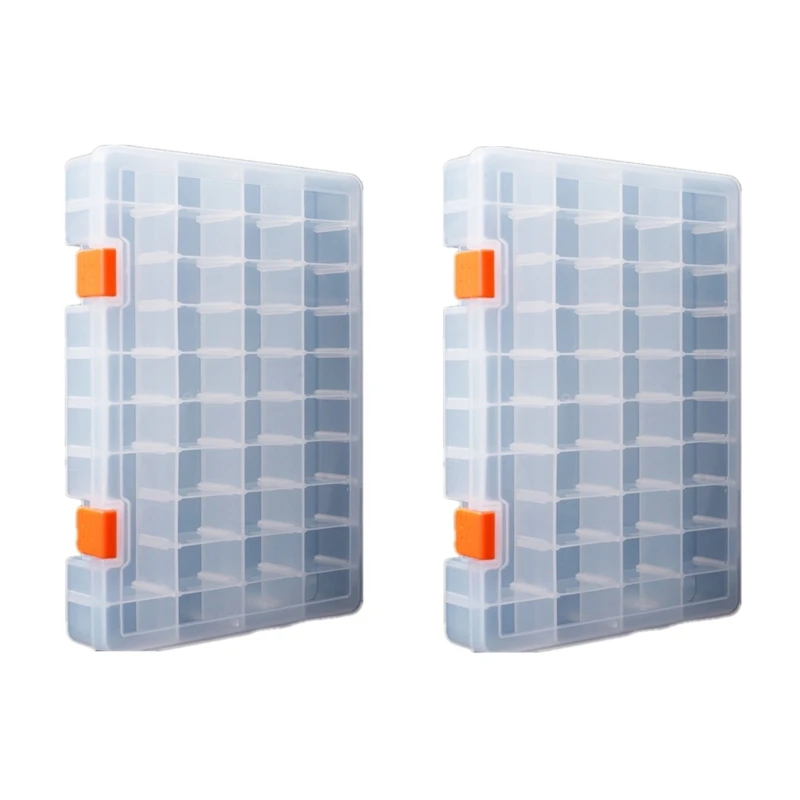 

Small Part Case Portable Plastic Tackle Container with Removable Dividers