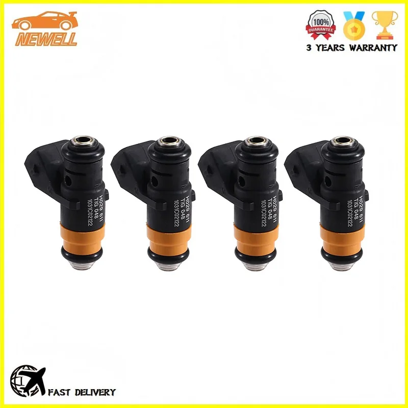

4pcs H029611 8200240488 Fuel Injector For Renault Clio Megane Laguna Scenic Kangoo 1.2L 1.4L 1.6L 16v 06-17 ITGM60