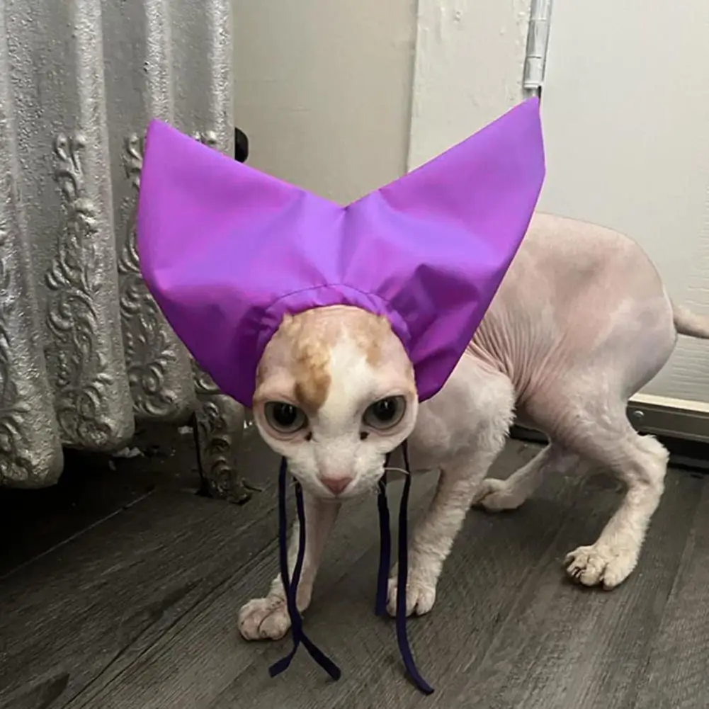 Pet Bathing Accessory Adjustable Waterproof Cat Shower Cap with Ear Cover for Bathing Raining Prevent for Washing