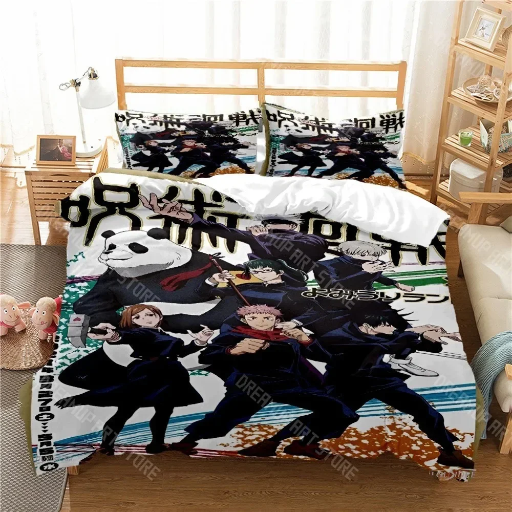 

3D Print Jujutsu Kaisen 4 Season Duvet Cover Comforter Bedding set Soft Quilt Cover and Pillowcases Single Double Queen King