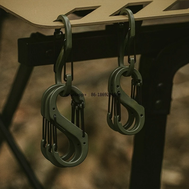 Buckle Double-head Buckle Hanging Outdoor Hook Backpack Hook Camping 8-character Portable Eight-character Buckle Fast Hanging