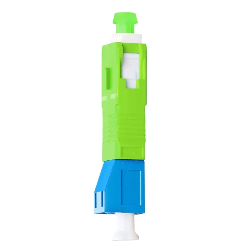 Single Mode 9/125 SC/APC Male to LC/UPC Female Hybrid Fiber Optic Adapter Connector – Pigtail Flange Coupling Converter
