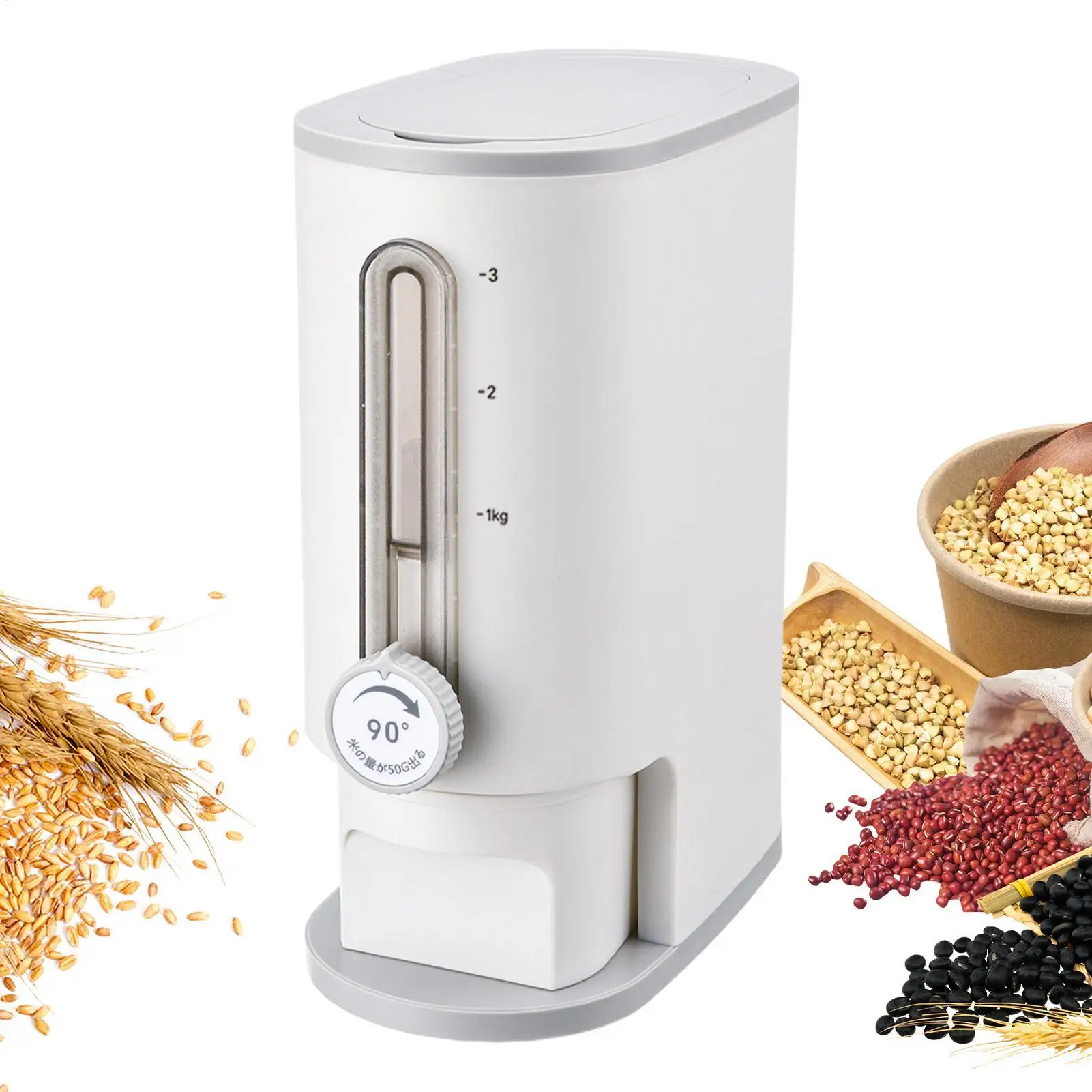 

Ведро для риса, компактное ведро большой емкости, герметичные контейнеры для хранения продуктов для кухни, кладовой, дома, ресторана