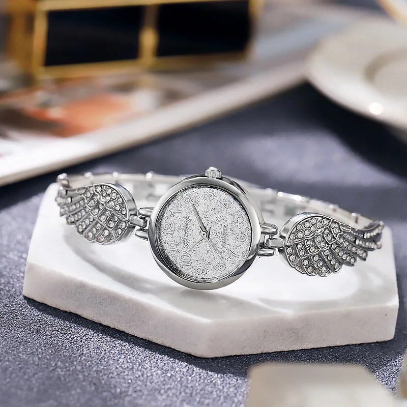 Женские кварцевые наручные часы с браслетом из розового золота, с металлическим ремешком