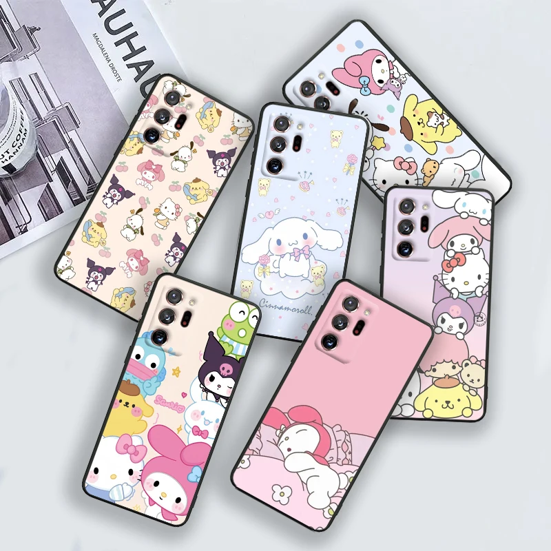 

Cratoon Cute Lovely For Samsung A55 A35 A25 A15 A14 A73 A53 A13 A05S A03S A02S A71 A52 A32 Black Soft Phone Case