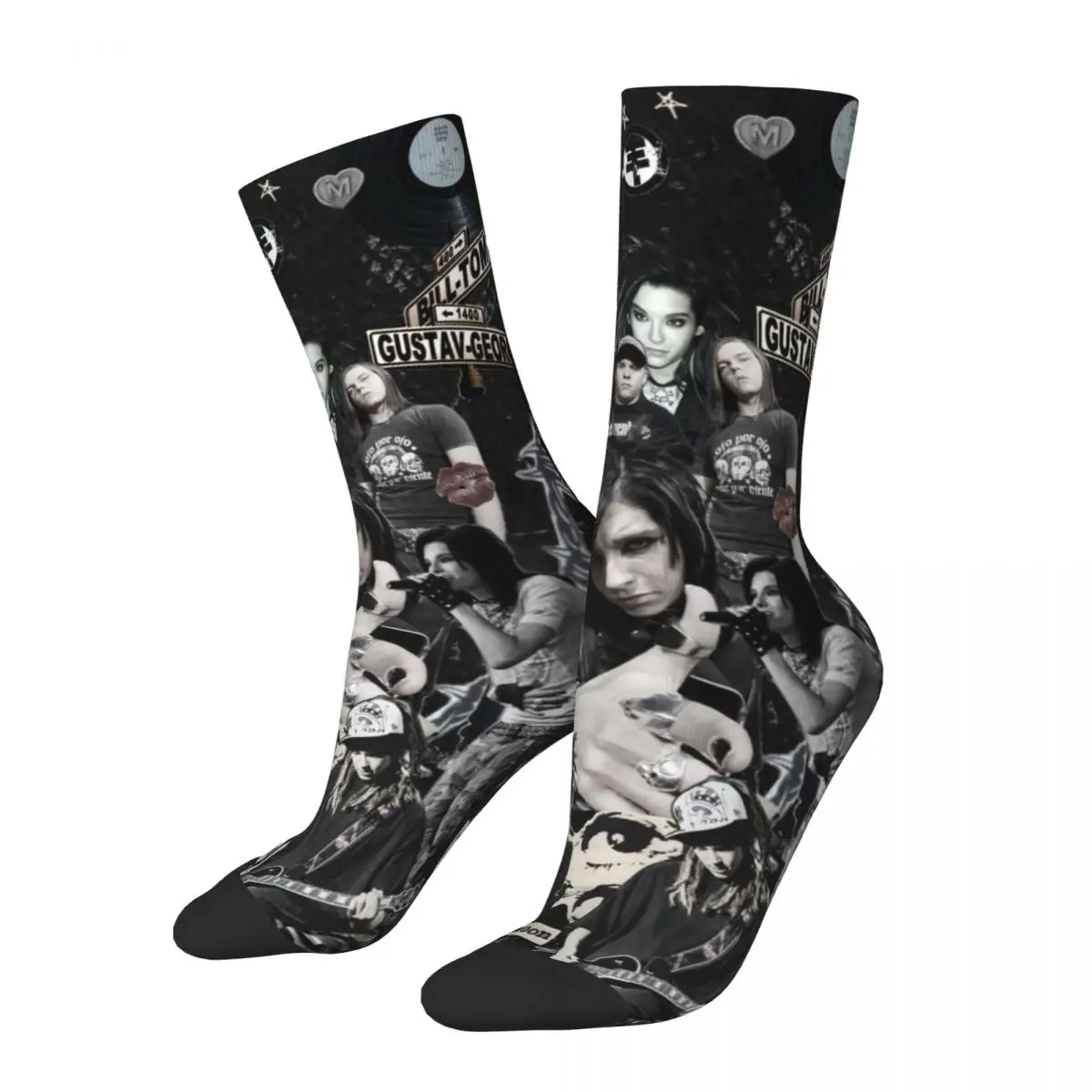 Vintage Tokio Hotel Band Crew Men Women Socks fashion Beautiful Suitable for all seasons Dressing Gifts